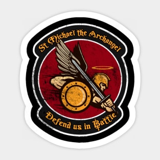 St. Michael the Archangel, distressed Sticker